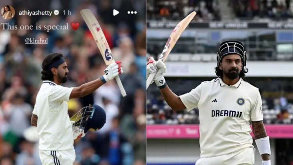 Athiya Shetty Reacts to Husband KL Rahul’s Stunning Century with Instagram Story