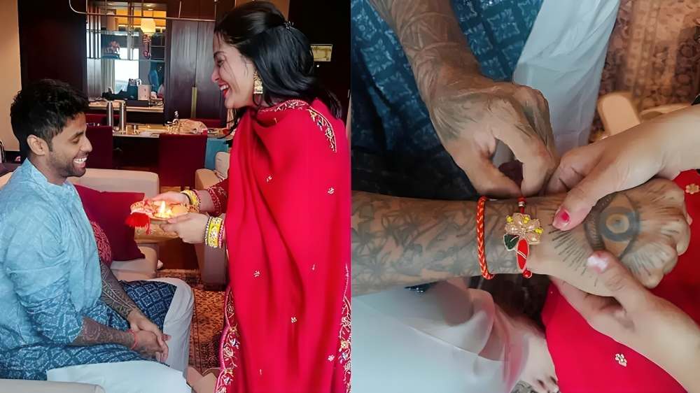 Check out photos of Indian cricketers celebrating Rakshabandhan with their families!