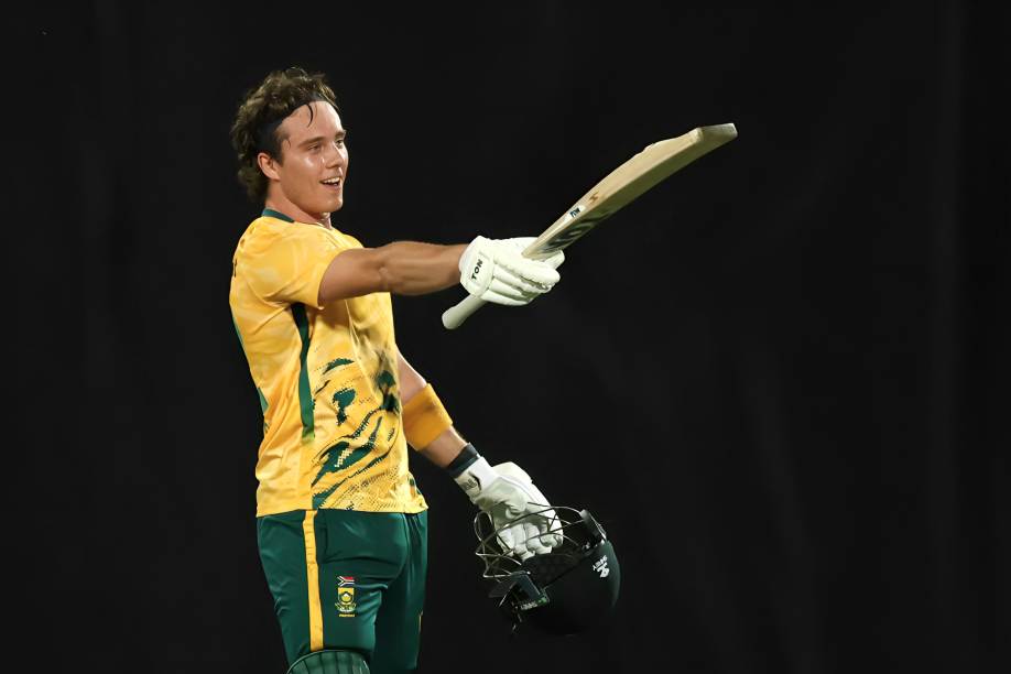 AUS vs SA: Dewald Brevis blasts a 41-ball century in 2nd T20I, recording the second-fastest T20I hundred by a South African batsman