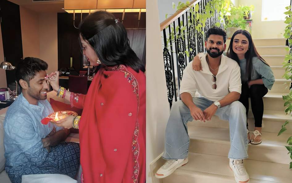 Check out photos of Indian cricketers celebrating Rakshabandhan with their families!