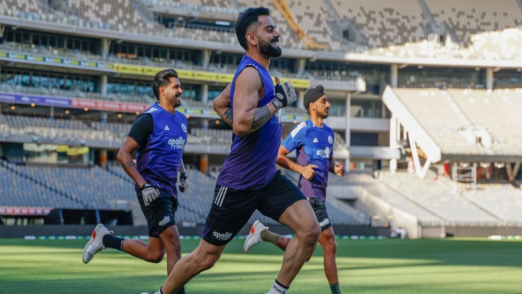 What is the practice schedule for the Indian cricket team ahead of the ODI series against Australia?
